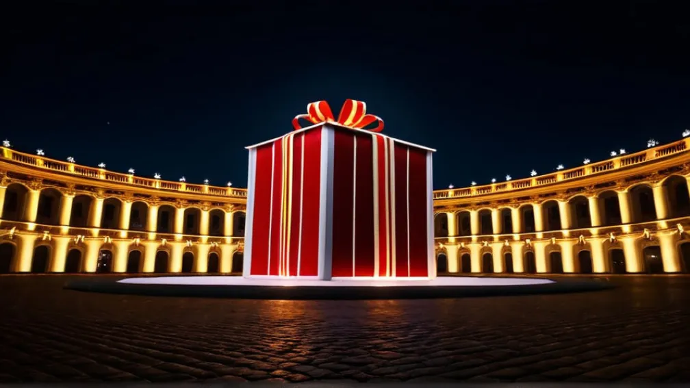 Новий McDonald’s у Нідерландах: ресторан у вигляді різдвяного подарунка та безкоштовні бургери