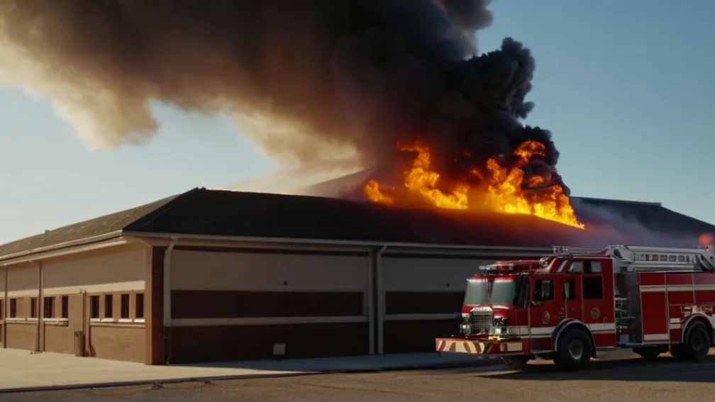 Масштабна пожежа в початковій школі Ганновера: діти були поруч під час тренування