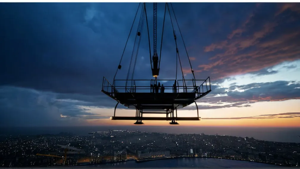 Родина врятована з 45 метрів після аварії в ресторані "Sky-Dining" в Індії