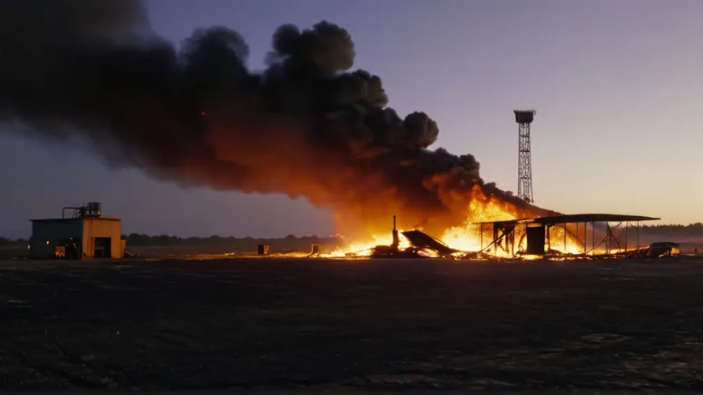 Мільйонні збитки в Нижній Саксонії: пожежа знищила аеродром