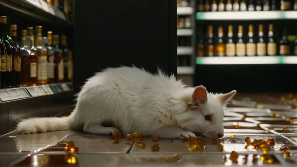 У Вірджинії єнот влаштував "п'яну вечірку" в магазині алкоголю і заснув біля туалету