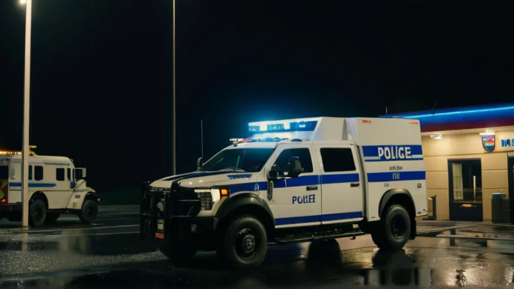 Спецоперація в Ербаху: броньований автомобіль SEK протаранив фургон із забарикадованим підозрюваним