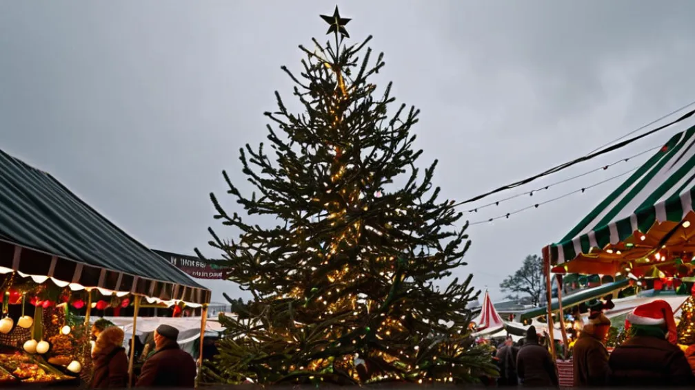 Скандал на німецькому різдвяному ринку: Кипарис замість ялинки обурив мешканців Вайдену