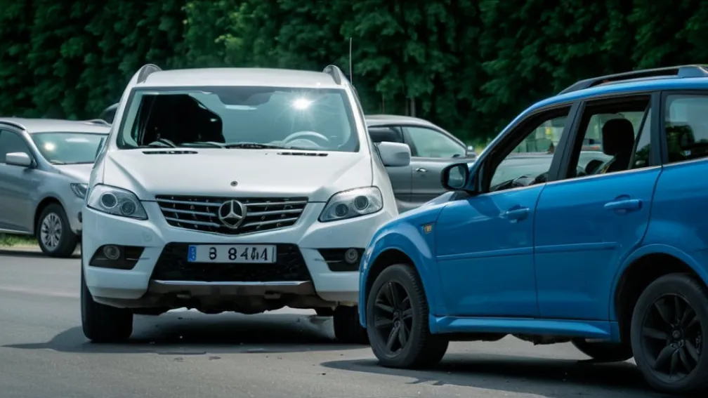 Два автомобілі зіткнулися на перехресті в Москві, одна людина загинула