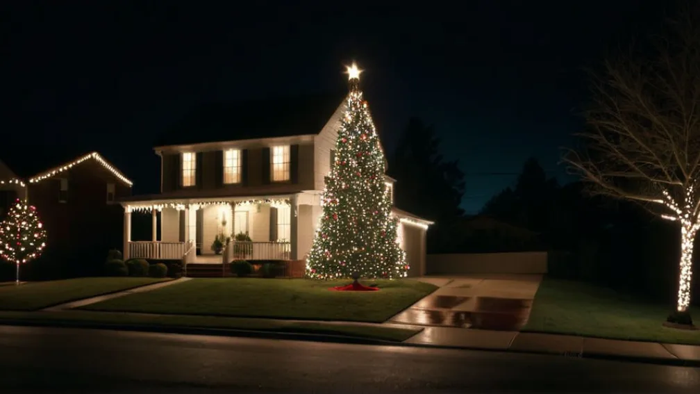 В Англії "Грінч" викрав різдвяну ялинку, потрапивши на камеру спостереження