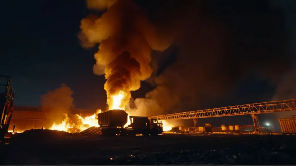 Потужна пожежа знищила сміттєпереробний завод у Сіднеї