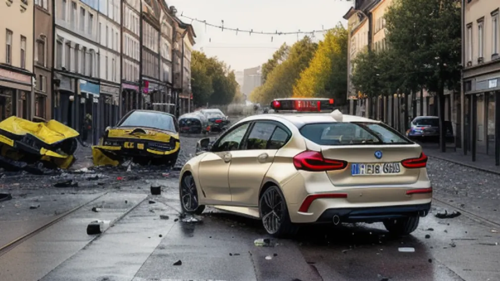 ДТП у Вайнгаймі: BMW зіткнувся з трамваєм – є постраждалий