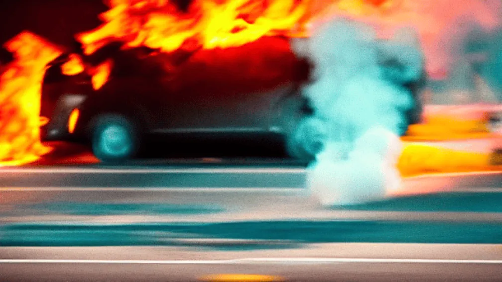 На А3 загорівся автовоз: Повна зупинка руху