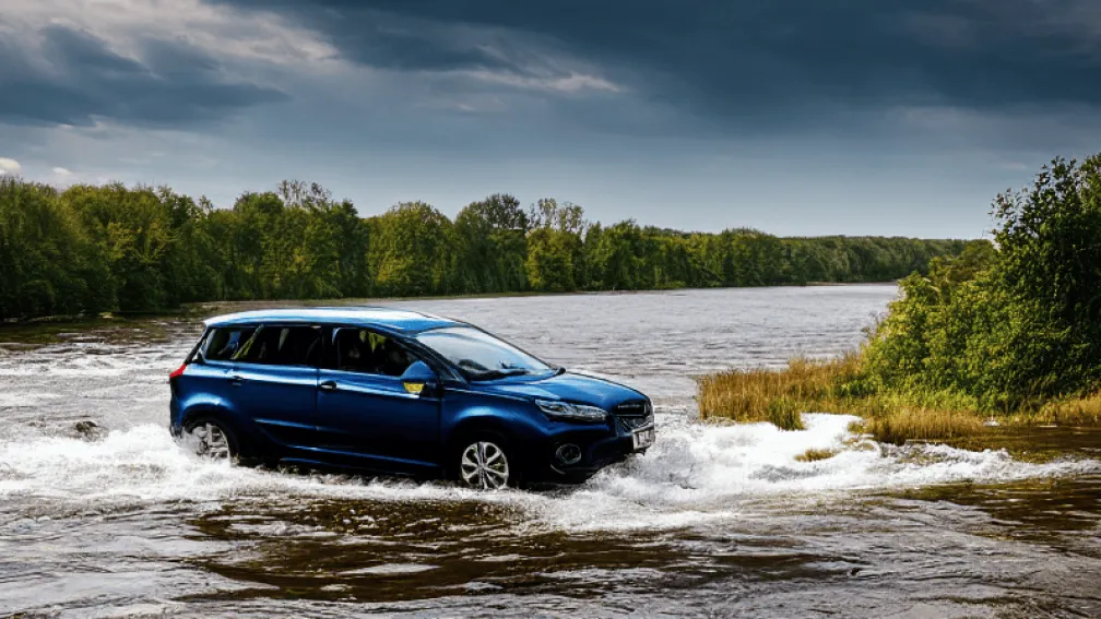 Трір-Еранг: авто в річці, водійка (69) в лікарні