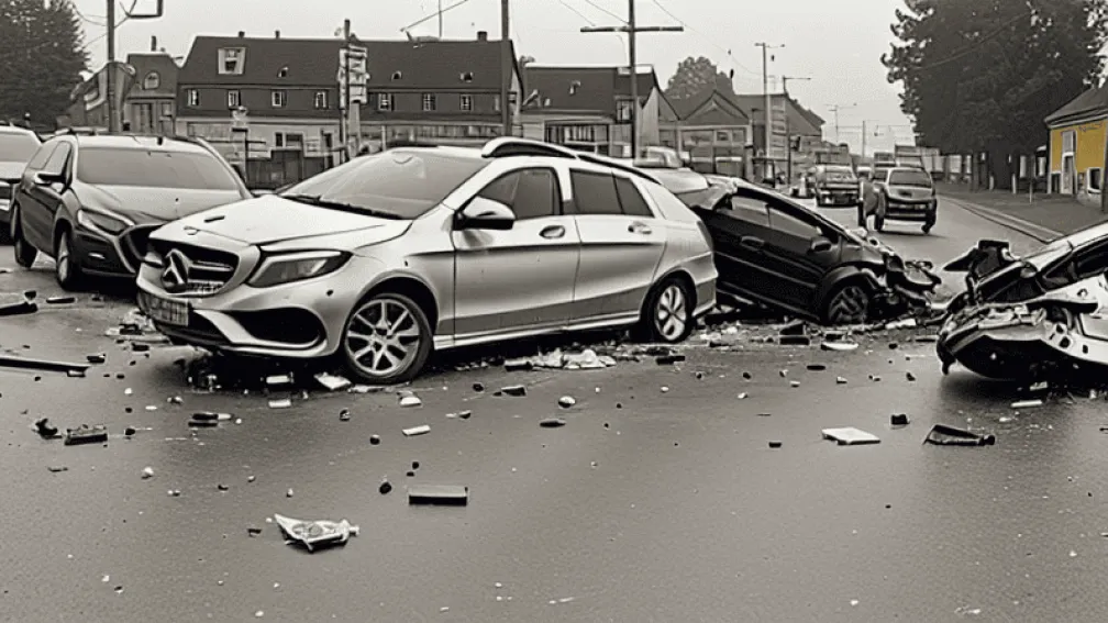 Пенсіонер спричинив ДТП в Ульмі: 4 авто пошкоджено