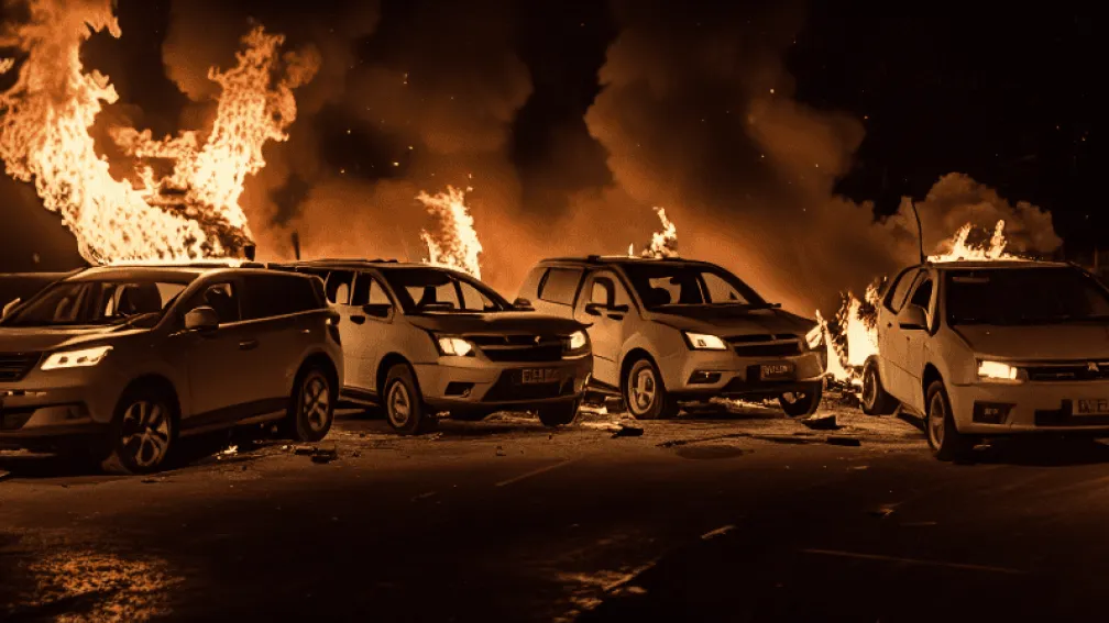 У Харксхаймі згоріли три автомобілі: підозра на підпал