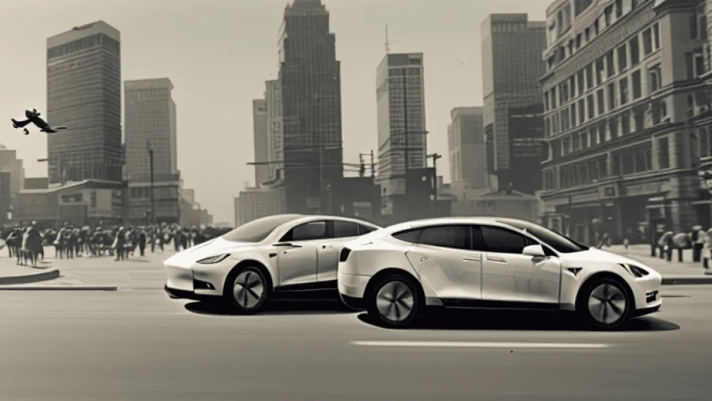 Tesla «злетів» на перехресті: незвичайний інцидент