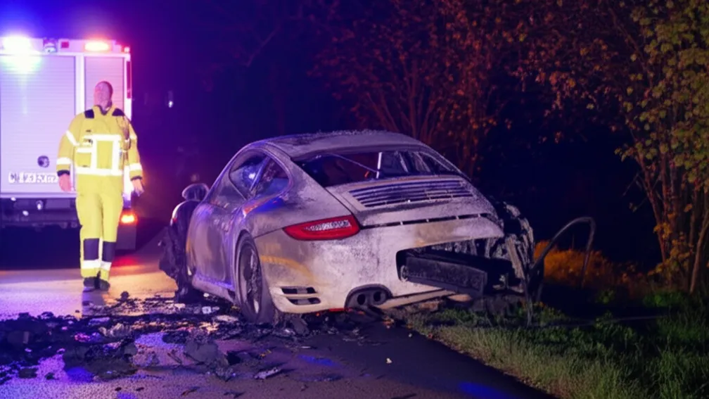 Жахлива аварія в Нижній Саксонії: У Porsche згоріли двоє 17-річних