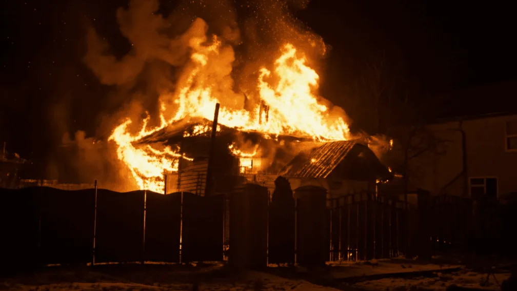 Кресcенбах - Пожежа в будинку: Усіх мешканців врятовано
