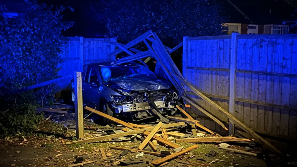 Ульм: П'яний водій (38) врізався в паркан