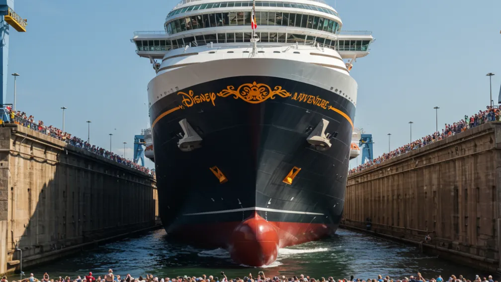 Новий круїзний лайнер «Disney Adventure» спущено на воду
