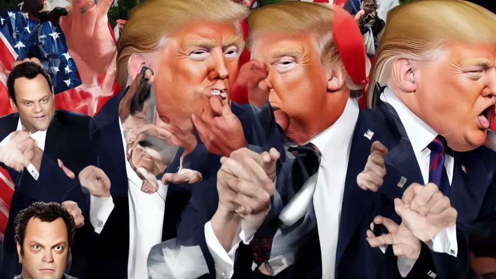 Жартівливий кіноплакат у Білому домі: Трамп і Вон відтворюють «Невдах на вечірці»