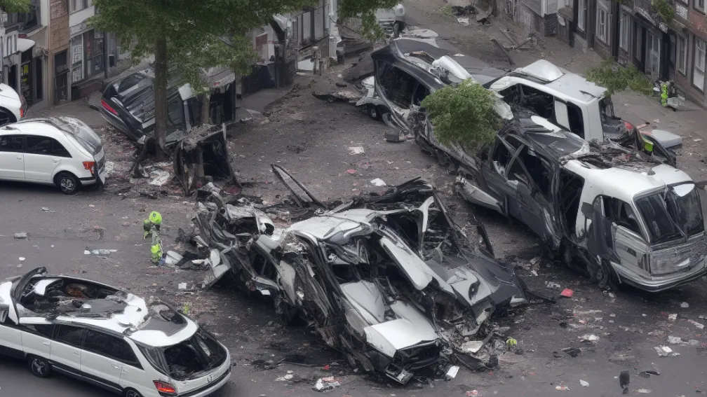 Аварія в Гамбурзі: 22-річна водійка втекла з місця ДТП, 6 постраждалих! Mercedes врізався в автобус