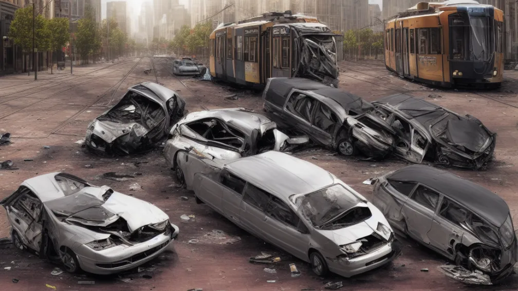 У Кельні водій Opel (20) зіткнувся з трамваєм