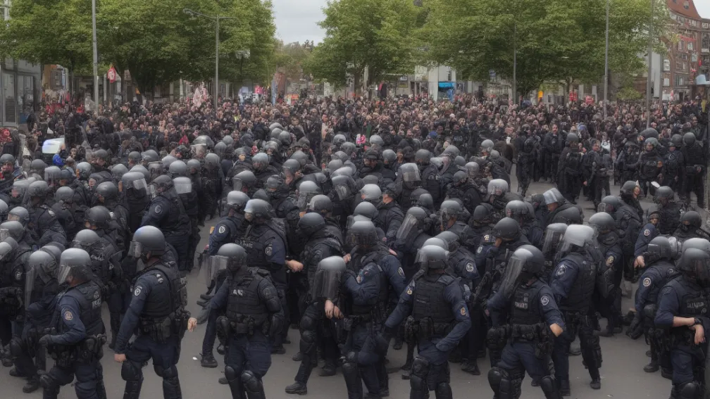 Перші сутички 1 травня: Ліворадикали намагаються прорвати поліцейський кордон