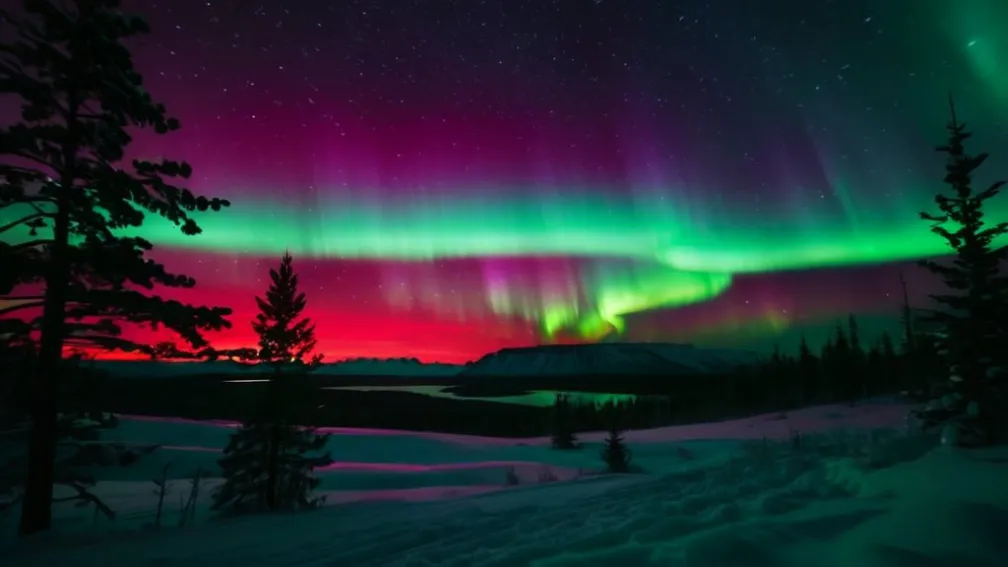 Північне сяйво знову осяяло небо Німеччини: тисячі свідків зафіксували магічне видовище