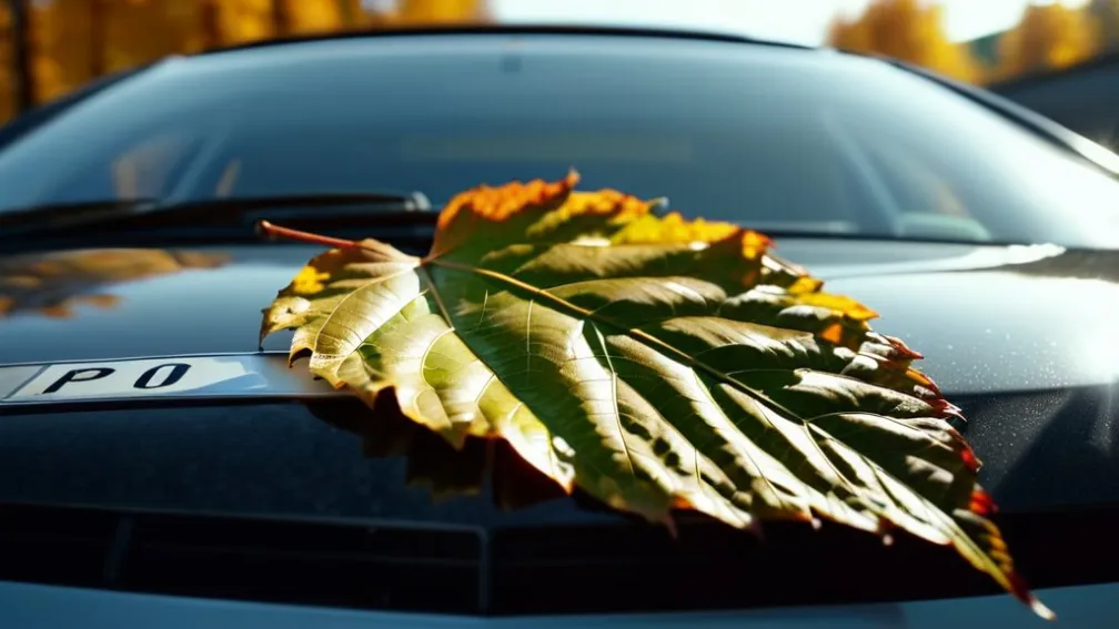 Курйозний випадок: У Німеччині водійка прикрила прострочені номери листям
