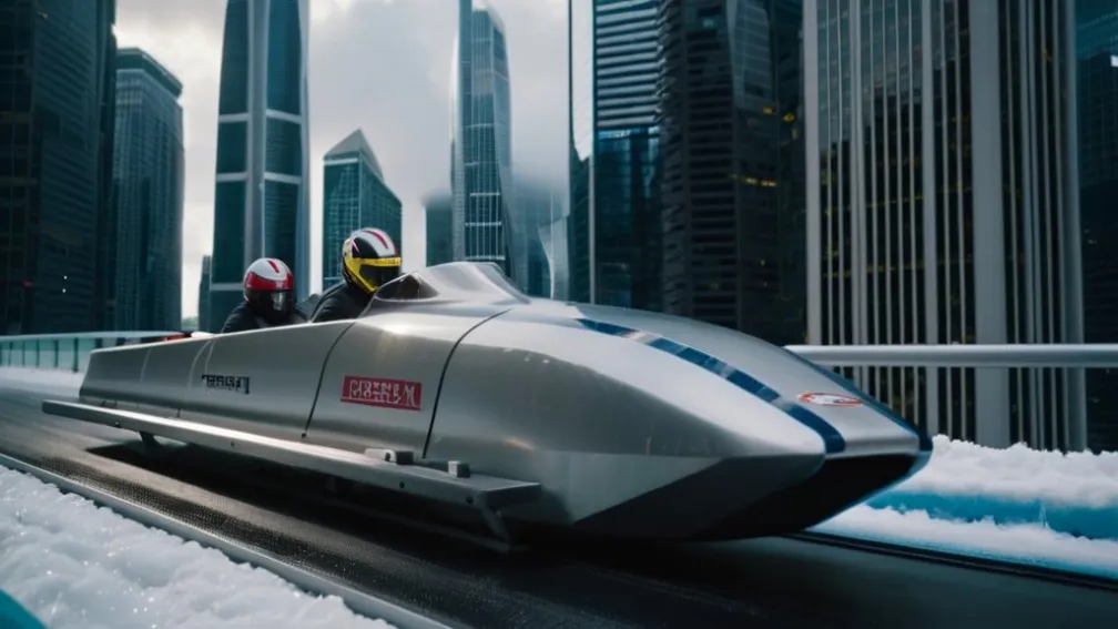 Зірки Олімпіади Нольте та Леві: Бобслей мчить вулицями Франкфурта