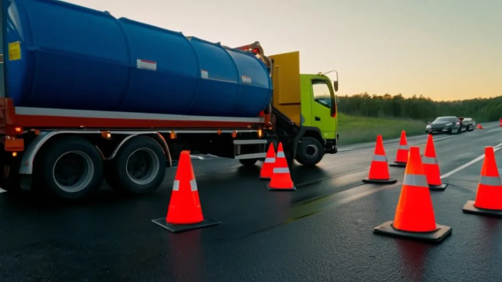 Масштабна перевірка на автобані A7: поліція зупинила 90 вантажівок, виявлено численні порушення