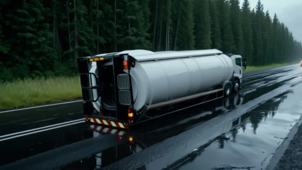 У Штутгарті перекинулася вантажівка з молоком: 6000 літрів не розлилися