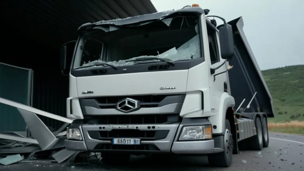 Водій вантажівки, що спричинив ДТП на A8, напав на поліцейського