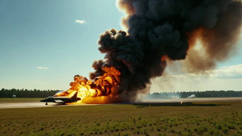 Винищувач розбився на авіашоу в Дубаї: Величезна вогняна куля шокувала глядачів