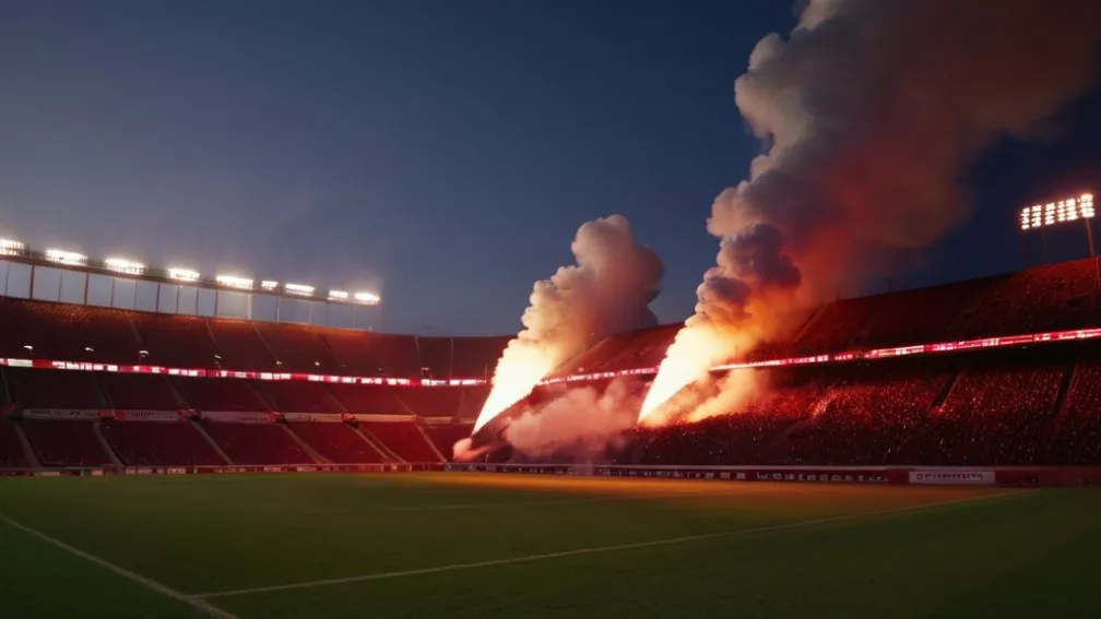 Футбольному клубу "Рот-Вайс Ерфурт" загрожує величезний штраф за піротехнічне "безумство"