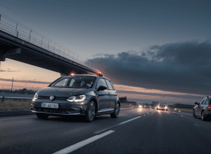 Гонитва з поліцією в Німеччині: З VW Golf викинули наркотики, водій та пасажир втекли