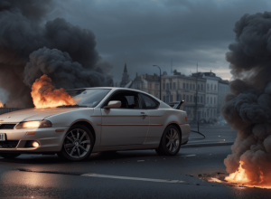 У Німеччині згорів автомобіль Seat Leon: значні збитки