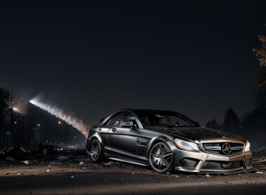 У Гамбурзі вщент згорів елітний Mercedes-AMG за 120 тисяч євро: свідки чули вибухи та бачили підозрілих осіб