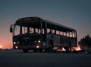В аеропорту Франкфурта повністю згорів пасажирський автобус