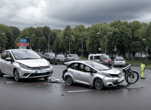 У німецькому Шверте автомобіль збив 10-річного велосипедиста на кільці: дитина отримала легкі травми