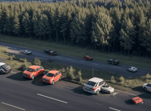 Важка ДТП в Ерфурті: Audi збив мотоцикліста після з'їзду з траси A4