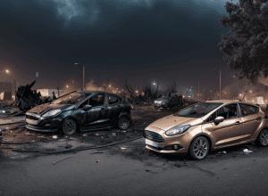 Пожежа в Ростоку: Знищено Ford Fiesta та майно на тисячі євро, поліція веде розслідування