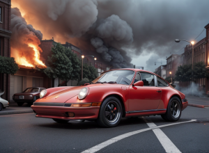 Репер використав палаючий Porsche 911 для зйомки кліпу: скандал у Німеччині