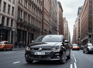 У німецькому Гамбурзі водій-лихач на VW Fox ледь не збив дітей