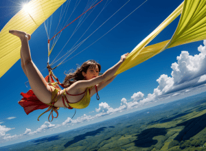 Бразильська акробатка ризикує життям заради світового рекорду в небі