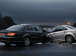 Дивом уцілів: Mercedes перекинувся під час нелегальних перегонів на трасі А8 у Німеччині