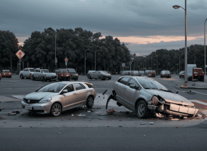 У Дюссельдорфі серйозна ДТП: Opel збив велосипедиста на круговому русі