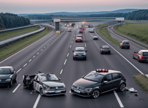 Серйозна ДТП на трасі А2 у Німеччині: VW Golf зіткнувся з вантажівкою при обгоні, є тяжкопоранений