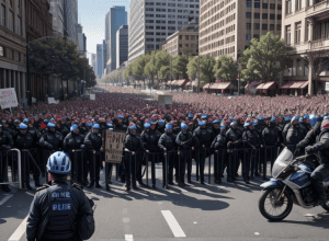 У Нюрнберзі під час демонстрацій легко поранили поліцейського