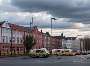 Драма в Німеччині: Чоловік утік на будівельні риштування після вбивства дружини в будинку для літніх людей