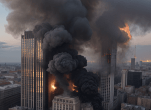 У центрі Берліна спалахнула масштабна пожежа на будівництві висотки