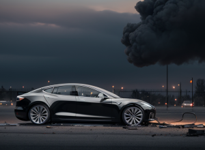 У Берліні згорів електромобіль Tesla: поліція розслідує підпал