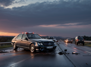 Серйозна ДТП на трасі A52 у Німеччині: Mercedes перекинувся, водій у критичному стані
